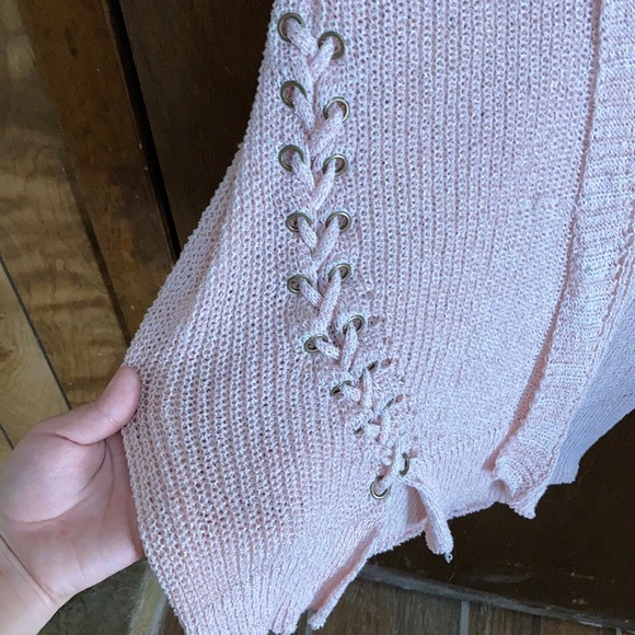 Pink see through cardigan - Picture 3 of 4